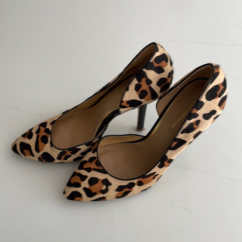 Women’s Leopard print, cow hide high heels